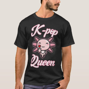 Womens Aolotl KPop Queen KPop Merch VNeck T-shirt