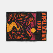 Womens Appalachian Trail Hiking Adventure Retro Me Fleece Deken (Voorkant (Horizontaal))