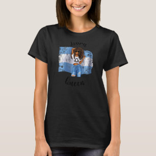 Womens Argentina Libra Queen Afro Hair African Arg T-shirt