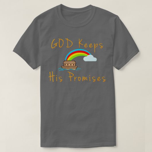 Womens Ark en Rainbow God houdt zijn beloftes aan  T-shirt (Design voorkant)