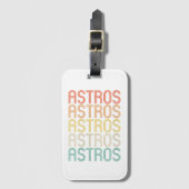 Womens Astros Bagagelabel (Voorkant (verticaal))