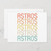Womens Astros Feestdagenkaart (Voorkant / Achterkant)