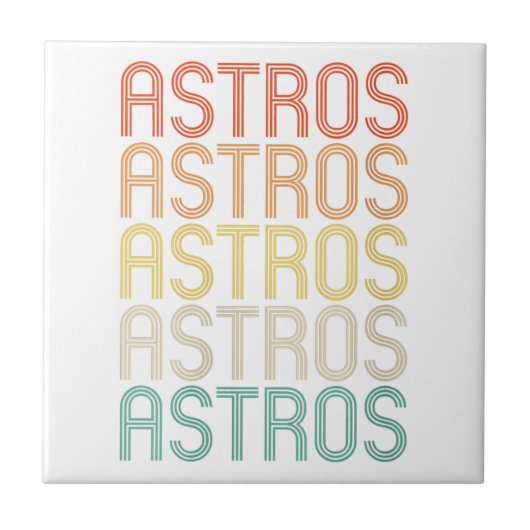 Womens Astros Tegeltje (Voorkant)