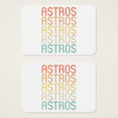 Womens Astros Visitekaartje (Voorkant /achterkant)