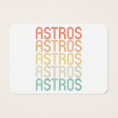 Womens Astros Visitekaartje (Voorkant)