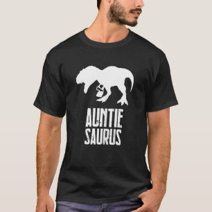 Womens Auntiesaurus Rex Auntie Saurus Funny Aunt D T-shirt