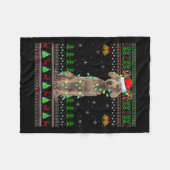 Womens Australian Cattle Dog Ugly Christmas Sweate Fleece Deken (Voorkant (Horizontaal))