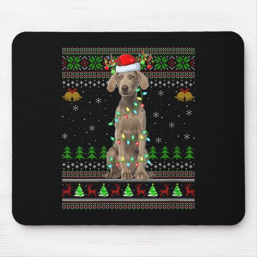 Womens Australian Cattle Dog Ugly Christmas Sweate Muismat (Voorkant)