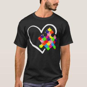 Womens Autism Awareness Day Puzzle Love Autistic T-shirt