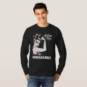 Womens Autisme Mam Onbreekbaar Autisme Bewustmakin T-shirt (Voorkant volledig)