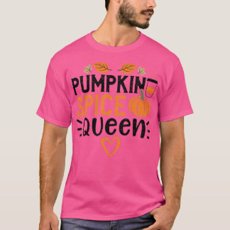 Womens Autumn Pumpkin Spice QueenPumpkin Gezegden  T-shirt