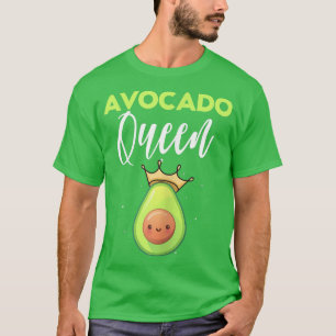 Womens Avocado Queen Keto Diet Vegan Vegetarian Gu T-shirt