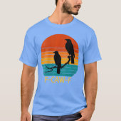 Womens awF Black Bird Crow Funny Bird Cawing Grung T-shirt (Voorkant)