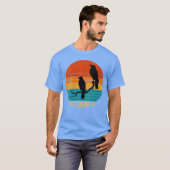 Womens awF Black Bird Crow Funny Bird Cawing Grung T-shirt (Voorkant volledig)