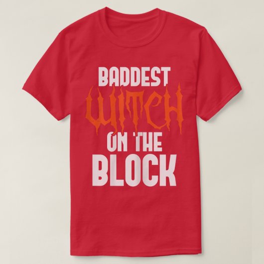 Womens baasje op het blok - Gothische witter T-shirt (Design voorkant)