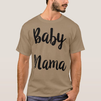Womens Baby mama Baby Pappa matchen voor paren T-shirt