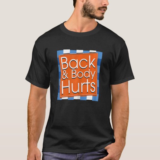 Womens  Back Body Hurts Quote Workout Gym Top 1 (Voorkant)