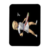 Womens Badminton Magneet (Verticaal)