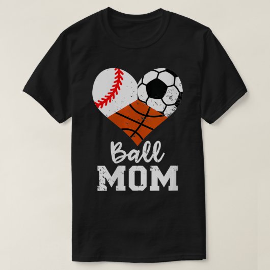 Womens Ball Ma Funny Baseball Basketball T-shirt (Design voorkant)