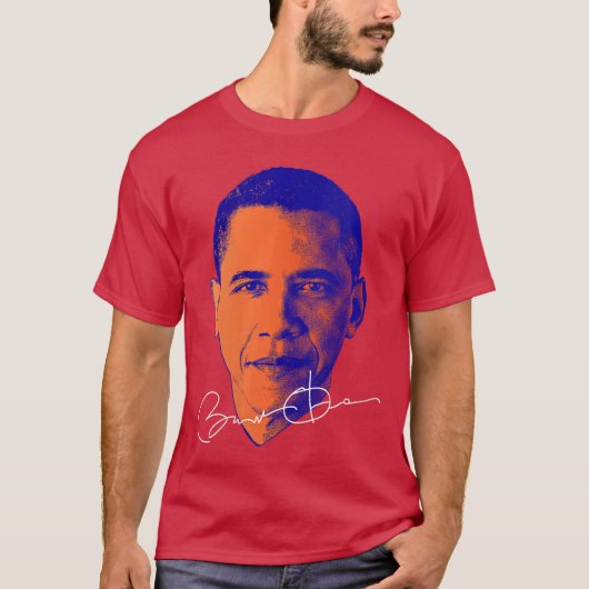 Womens Barack Obama T Shirt Honoring the 44th US V (Voorkant)
