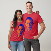 Womens Barack Obama T Shirt Honoring the 44th US V (Unisex)