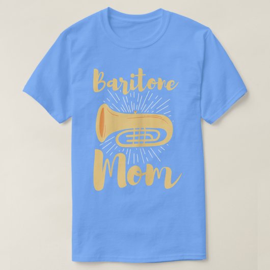 Womens BaritoneFunny Baritone Mom Band Mother Bari T-shirt (Design voorkant)