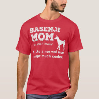 Womens Basenji eigenaar grappig huisdierliefhebber T-shirt