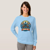 Women's Basic Long Sleeve Labor Day Tribute T-shirt (Voorkant volledig)