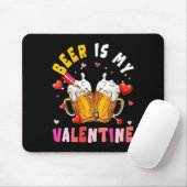 Women's Beer Is My Valentine Hearts Matching Drink Muismat (Met muis)