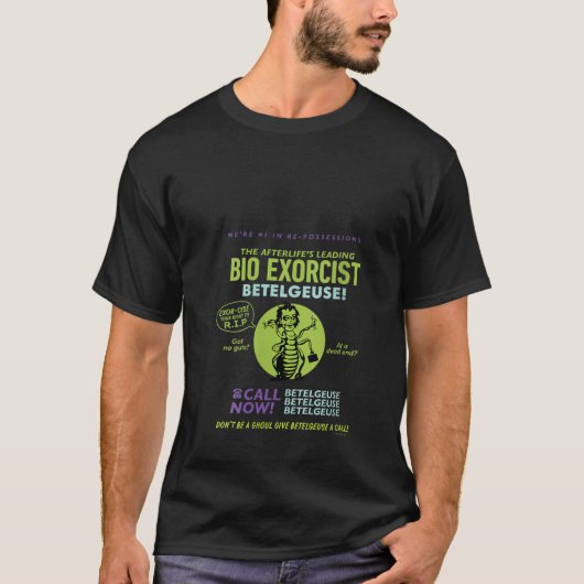 Womens Beetlejuice Afterlife s Leading Bio Exorcis T-shirt (Voorkant)