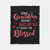 Womens Being A Grandma Doesn't Make Me Old It Make Fleece Deken (Voorkant)