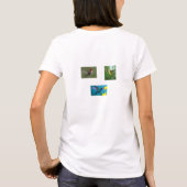 Womens bella ringer shirt met een kolibrie (Achterkant)