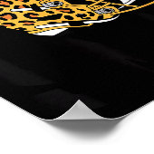 Women's Bend &amp; Snap Leopard Print Helmet Footb (Hoek)