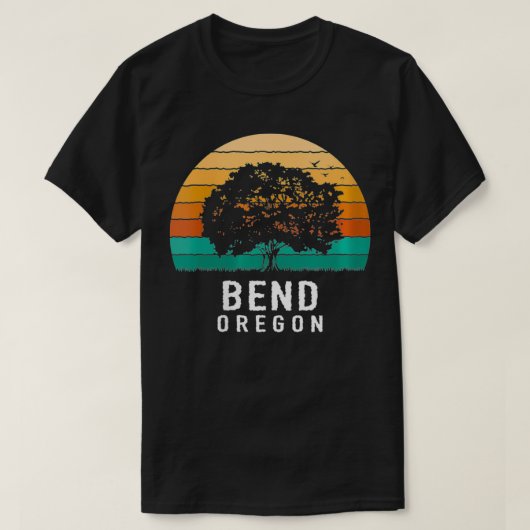 Womens Bend Sunset Oregon Souvenir VNeck T-shirt (Design voorkant)