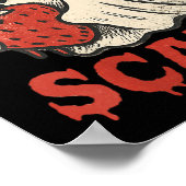 Womens Berry Y Cute Ghost Strawberry Halloween Pun Poster (Hoek)