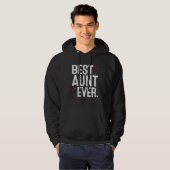 Womens Best Aunt Ever Cute Aunt  Valentines Day Hoodie (Voorkant volledig)