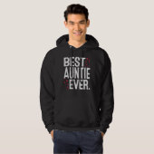 Womens Best Auntie Ever Cute Auntie Lover Valentin Hoodie (Voorkant volledig)