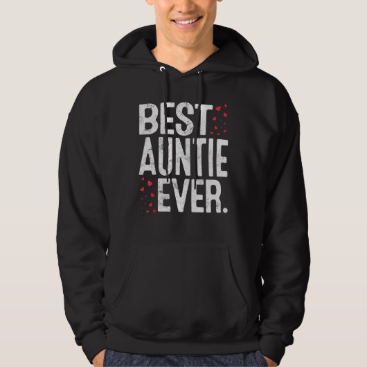 Womens Best Auntie Ever Cute Auntie Lover Valentin Hoodie (Voorkant)