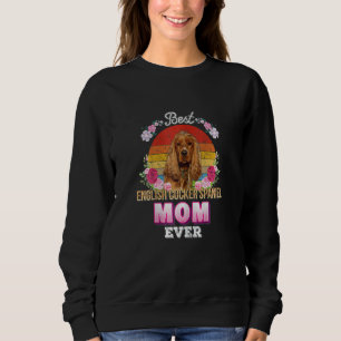 Womens Best Dog Mam ooit English Cocker Spaniel Fl Trui