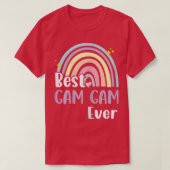 Womens Best Gam Ever Boho Rainbow Funny Moeder T-shirt (Design voorkant)