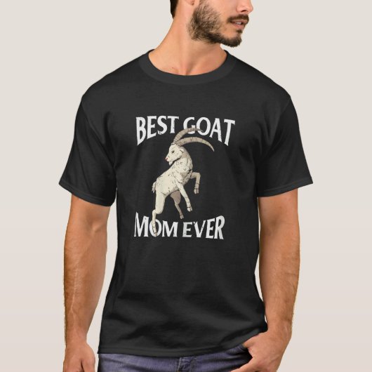 Womens Best Goat Mom Ever   Goat Farmer T-shirt (Voorkant)