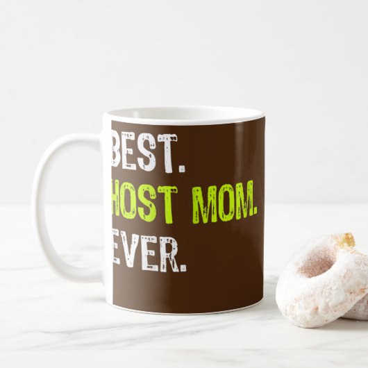Womens Best HOST MOM Ever Funny mother's day Koffiemok (Met donut)