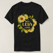 Womens Best Lela Ever Sunflower Lela Moederdag T-shirt (Design voorkant)
