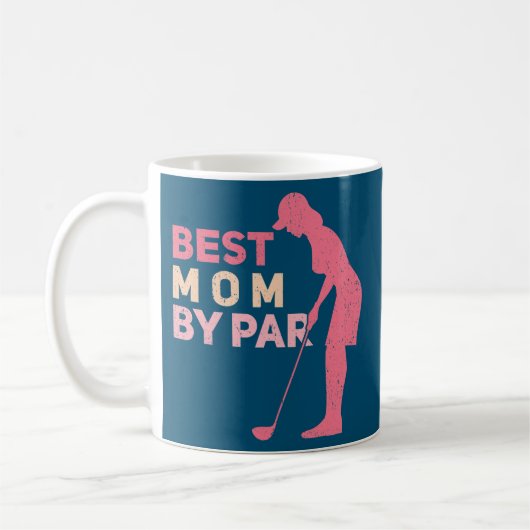 Womens Best Mom By Par Golfer Golfing Golf  Koffiemok (Links)