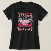 Womens Best Moms Promoted Farmor Grandma Mothers T-shirt (Design voorkant)
