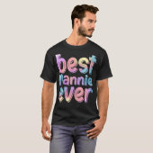 Womens Best Nannie Ever Moederdag T-shirt (Voorkant volledig)