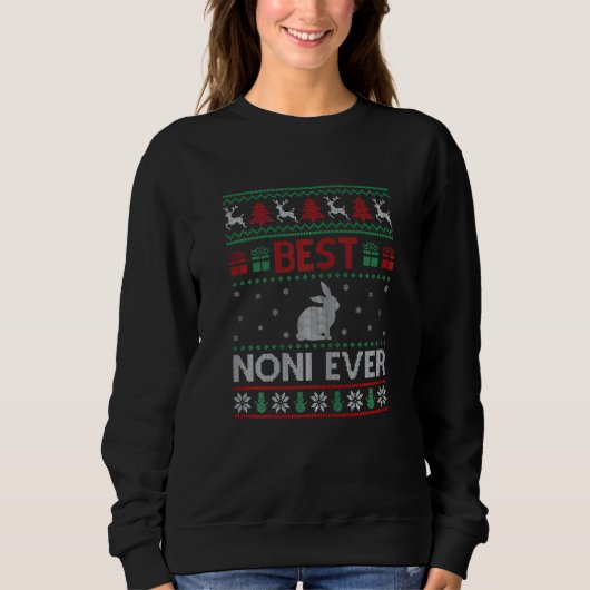 Womens Best Noni Ever Group Matching Noni Christma Trui (Voorkant)