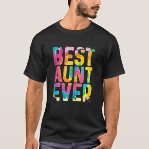 Womens Beste tante Oover Tie Dye T-shirt