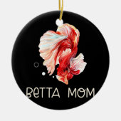Womens Betta Fish Betta Ma Funny Cute Pet Eigenaar Keramisch Ornament (Voorkant)