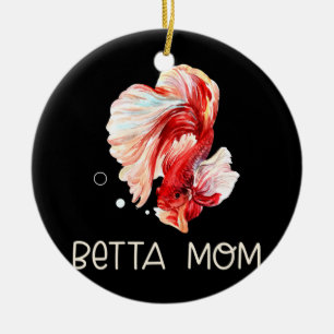 Womens Betta Fish Betta Ma Funny Cute Pet Eigenaar Keramisch Ornament